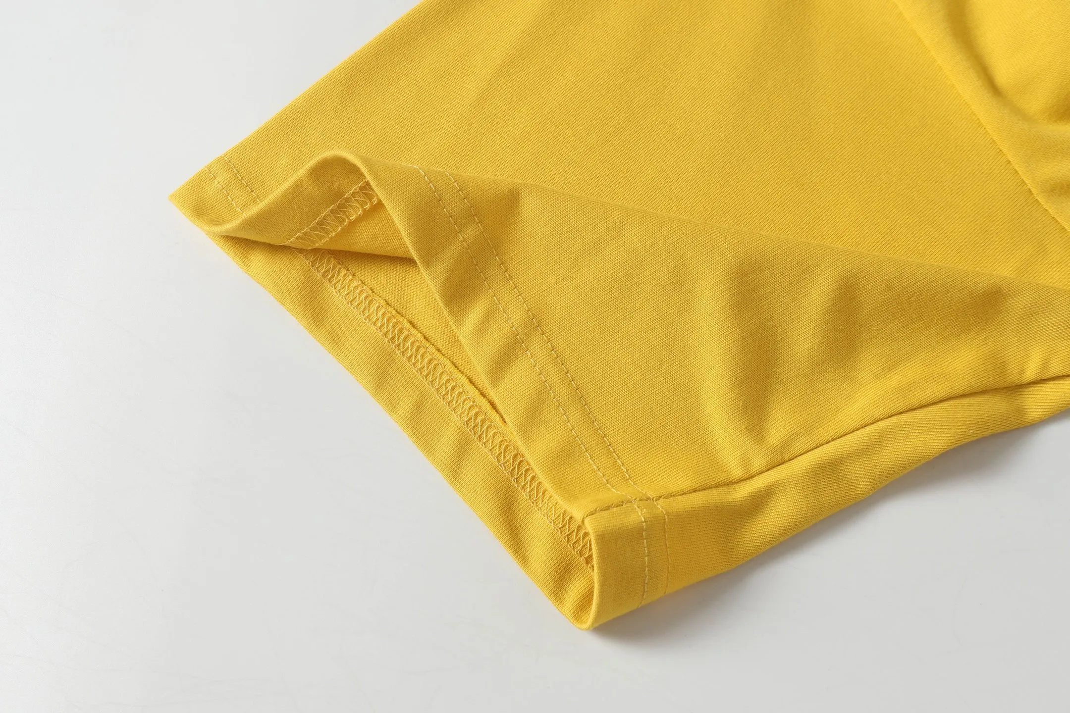 GALLERY.DEPT new summer short-sleeved model number: D3309P104 color: black yellow code number: S M L XL